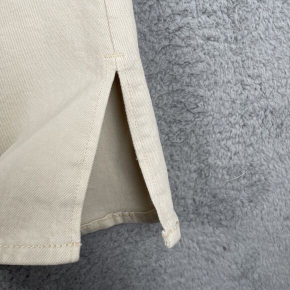 Old Navy Higher High-Rise Flare Secret Smooth Pockets Jeans Size 18 Ecru Slit - Picture 3 of 10